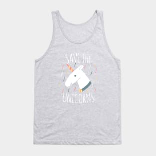 SAVE THE  UNICORNS Tank Top